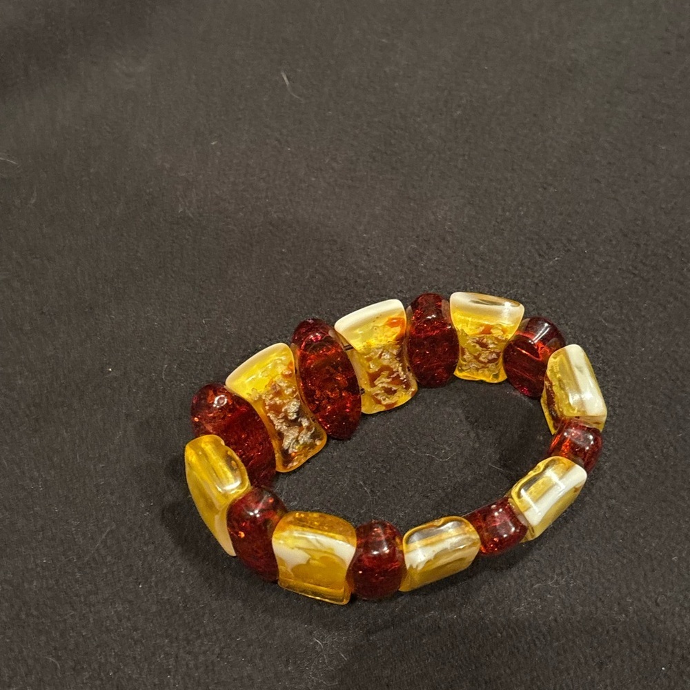 Chic Red and Gold Women's Bracelet